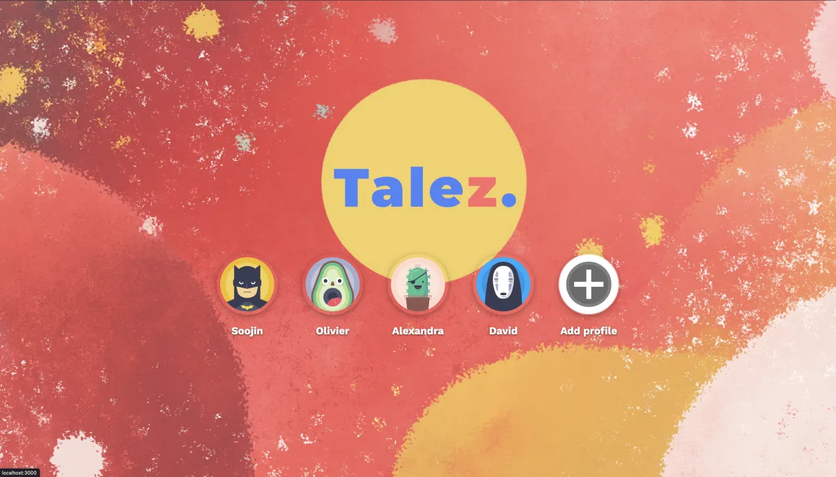 Talez - Interactive storybook app